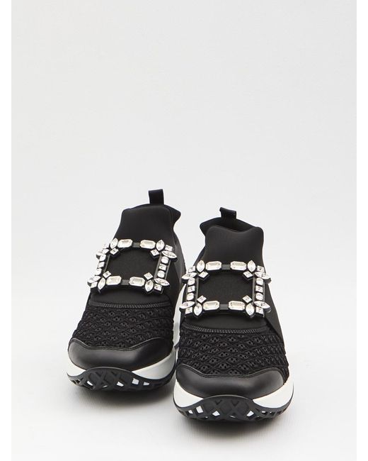 Roger Vivier Black Sneakers Viv' Run