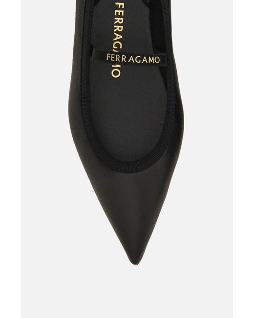 Ferragamo Black Flat Shoes