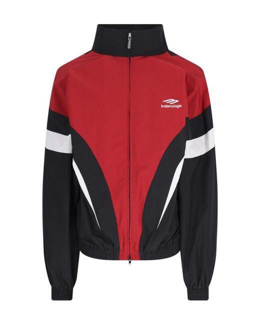 Balenciaga Red 'off Shoulder 3b Sports Icon' Jacket for men