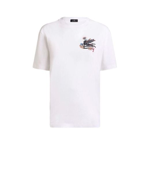 Etro White T-shirts And Polos