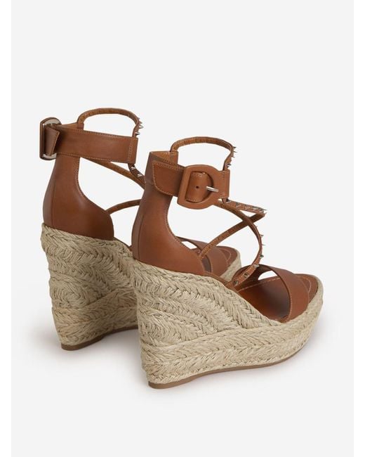 Christian Louboutin Chocazeppa Spikes Sandals in Natural Christian Louboutin Chocazeppa Spikes Sandals in Natural