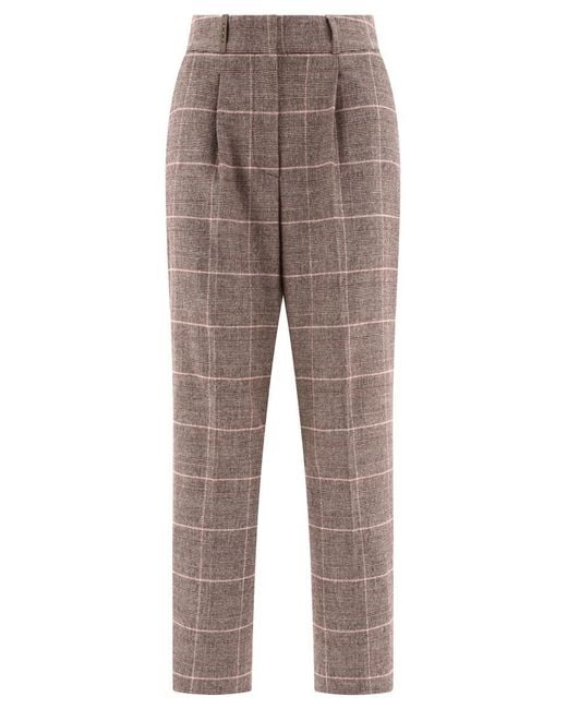 Peserico Gray Flannel Trousers