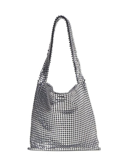 Paco Rabanne Small Pixel Bag in Silver (White) | Lyst