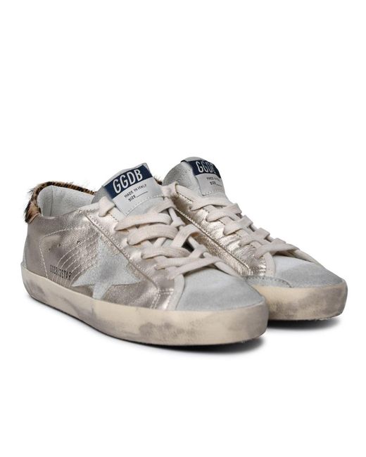 Golden Goose Deluxe Brand White 'Super-Star Classic' Leather Sneakers