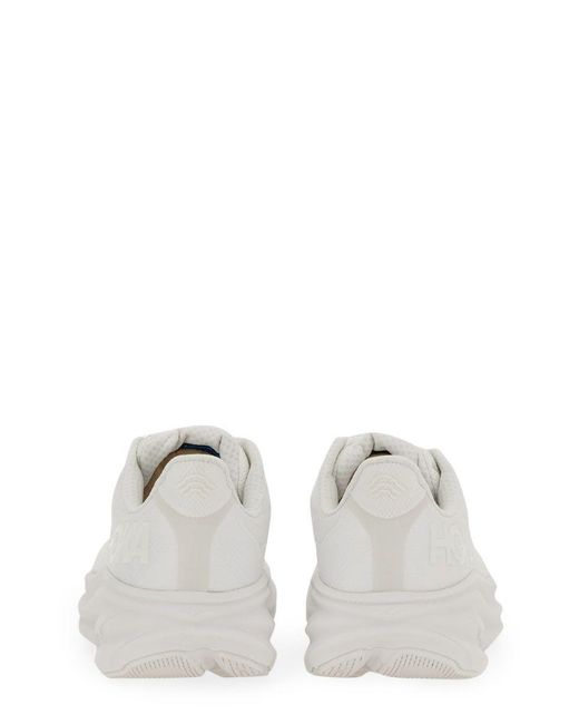 Hoka One One White Clifton 9 Sneaker for men