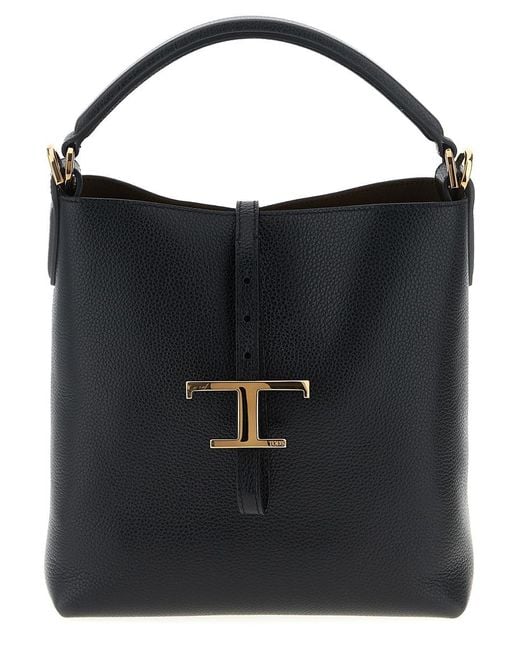 Tod's Black 't Timeless' Mini Bucket Bag