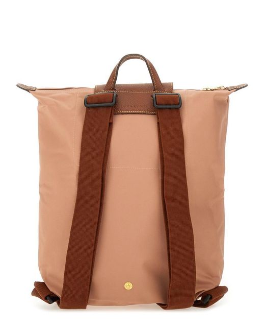 Longchamp Brown "M Le Pliage" Backpack