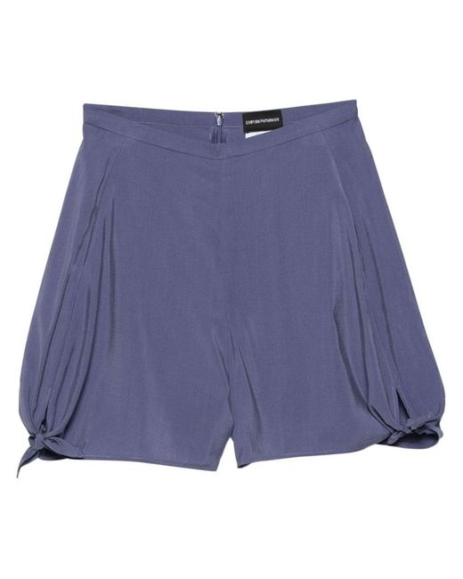 Emporio Armani Blue Side Bow Shorts