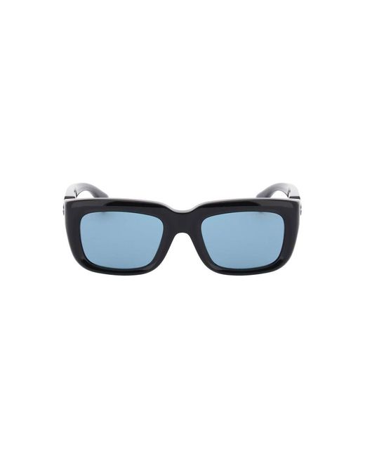 Alexander McQueen Blue Floating Skull Sunglasses for men