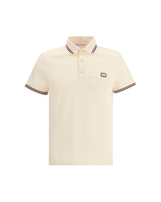 Valentino Garavani Natural Polo Shirts for men