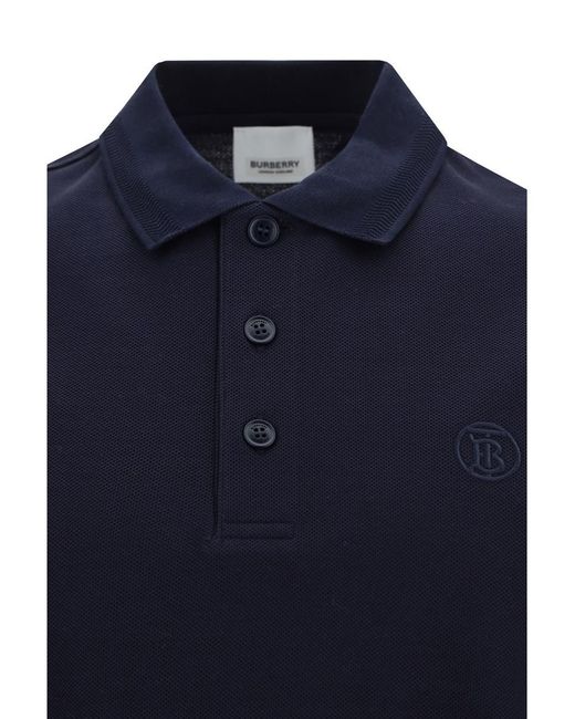 Burberry Blue Polo Shirts for men