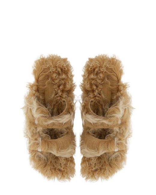 Alexander McQueen Natural Sandal Slide Hybrid
