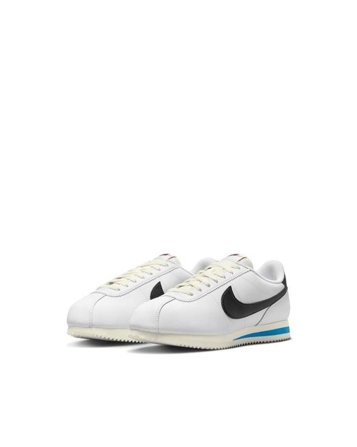 Nike White W Cortez