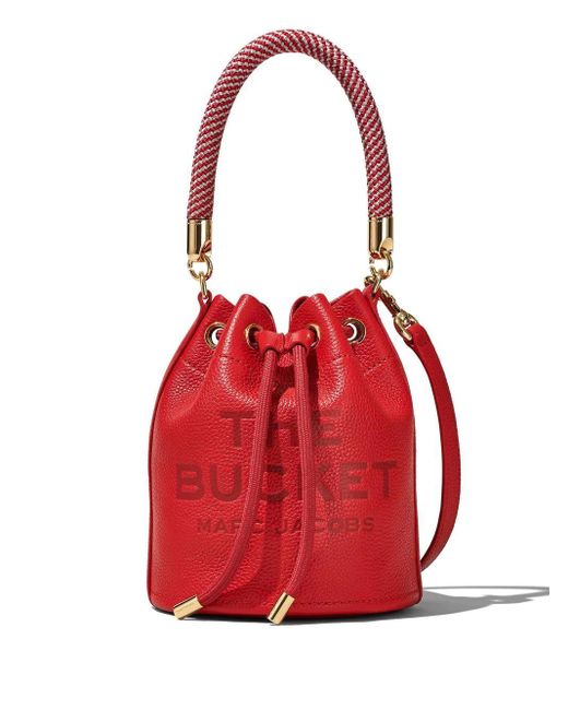 Marc Jacobs The Leather Bucket Bag in Red Lyst Australia