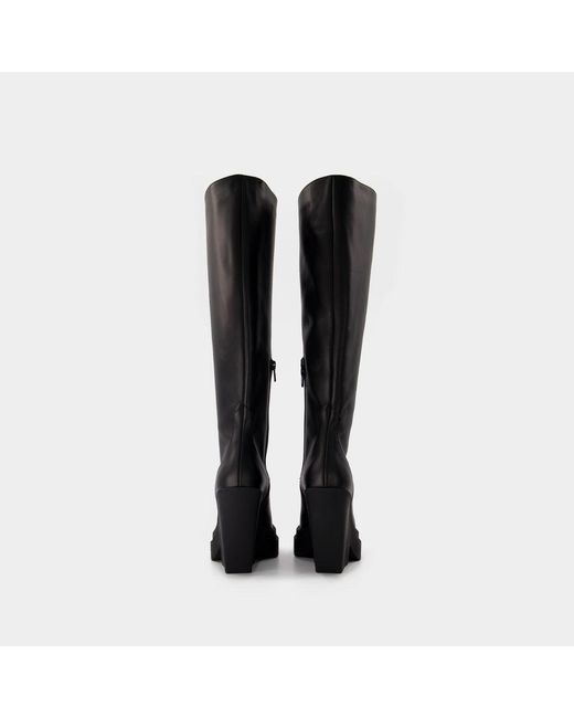 Gia Borghini Black Texan Boots