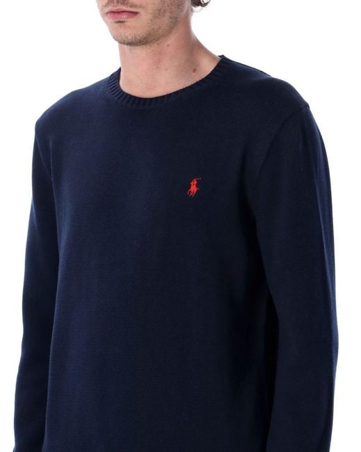 Polo Ralph Lauren Blue Crewneck Sweater for men