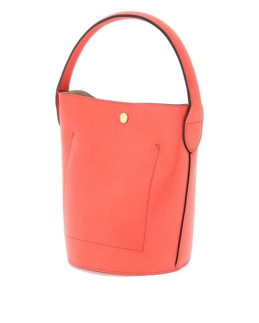Longchamp Pink Épure S Bucket Bag