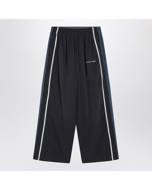 Balenciaga Black Faded Effect 50/50 Tracksuit Trousers for men