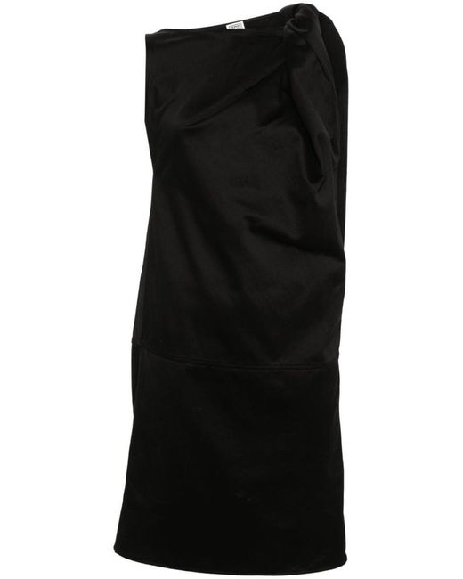 Totême  Black Shoulder-Twist Dress