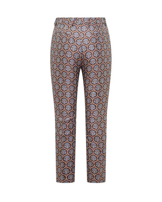 Etro Gray Pants With Aurea Pattern