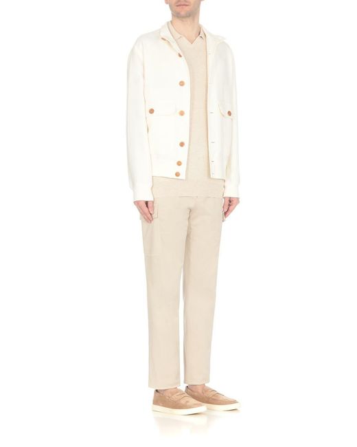 Brunello Cucinelli White Coats Ivory for men