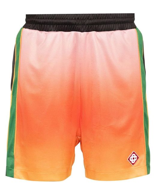 Casablancabrand Orange Gradient Effect Bermuda Shorts for men