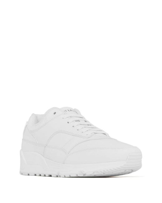 Saint Laurent White Bump Leather Sneaker for men