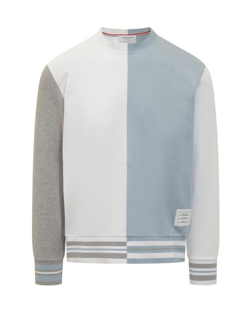 Thom Browne Blue Funmix Sweatshirt for men