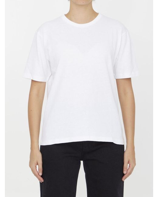 Khaite White Mae T-shirt
