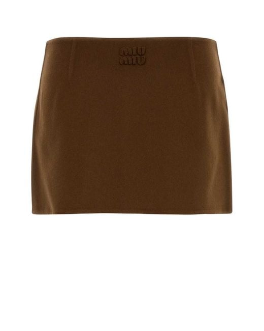 Miu Miu Brown Skirts