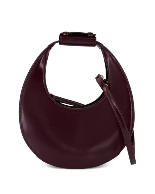 Staud Purple Moon Crescent Mini Shoulder Bag With Handle