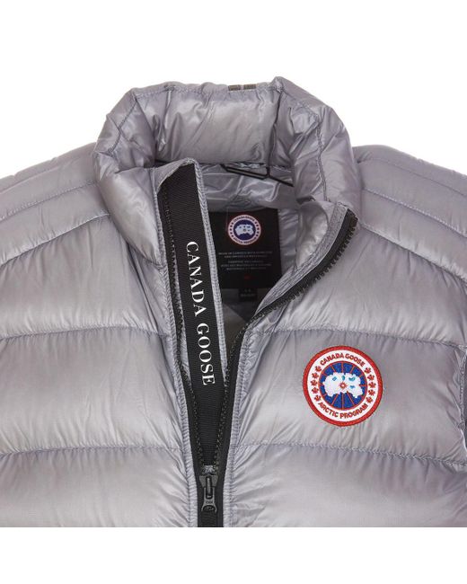 Canada Goose Gray Crofton Down Nylon Vest for men