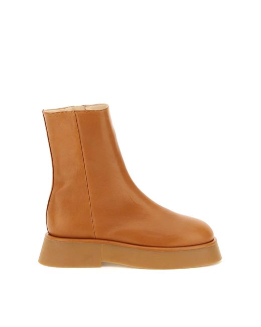 wandler rosa leather ankle boots