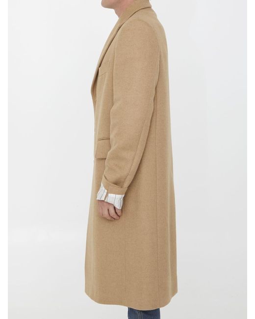 Gucci Natural Camel Wool Coat for men
