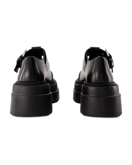 Alexander Wang Black Tova Mary Jane Platform Loafers