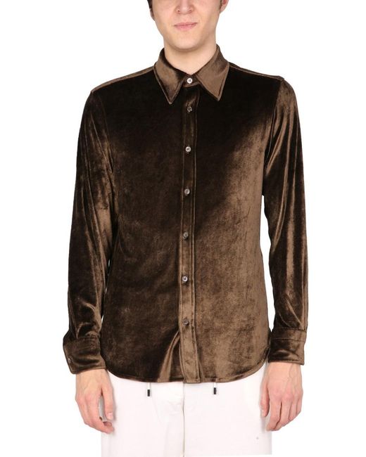 Tom Ford Velvet Shirt for Men | Lyst