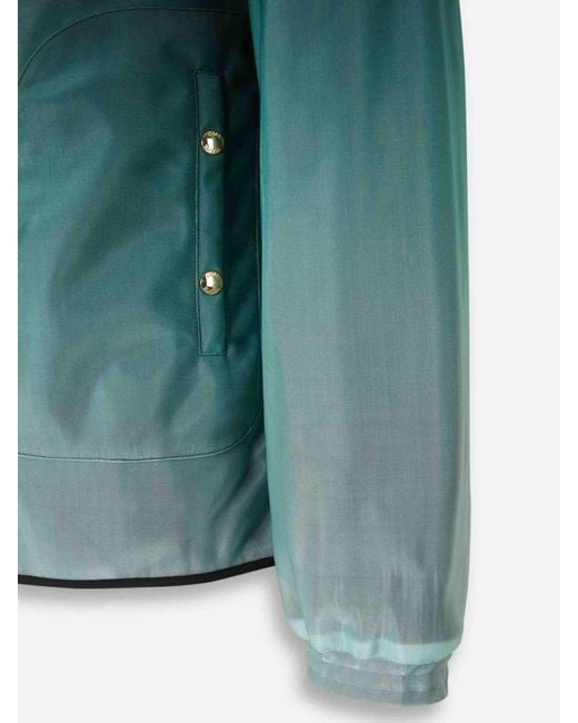 Casablanca Green Technical Windbreaker Jacket for men