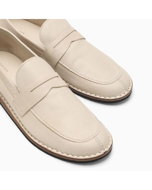 The Row Natural Cary Tofu Loafer