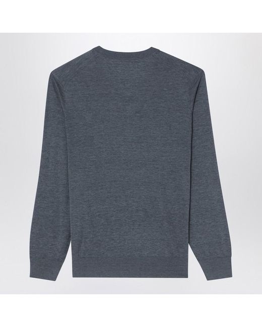 Brunello Cucinelli Blue Dark Sweater for men