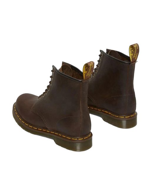 Dr. Martens Brown Anfibi Stringati 1460 Dark for men