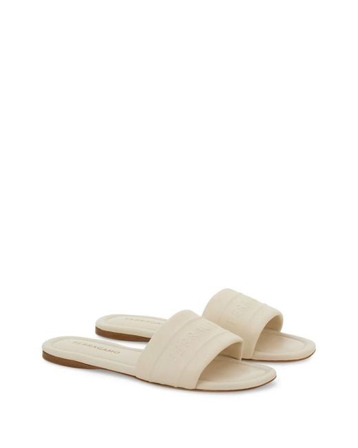 Ferragamo White Sandals