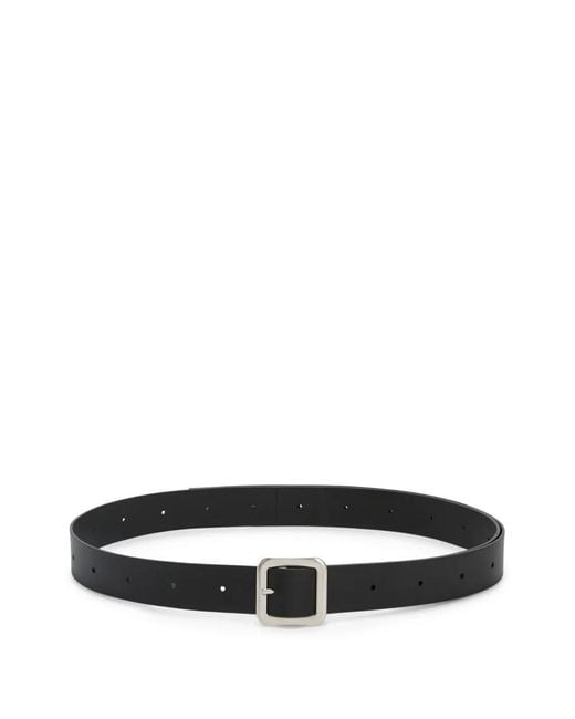 Jil Sander White Flat Square Belt "Ls 3.5Cm" Accessories for men
