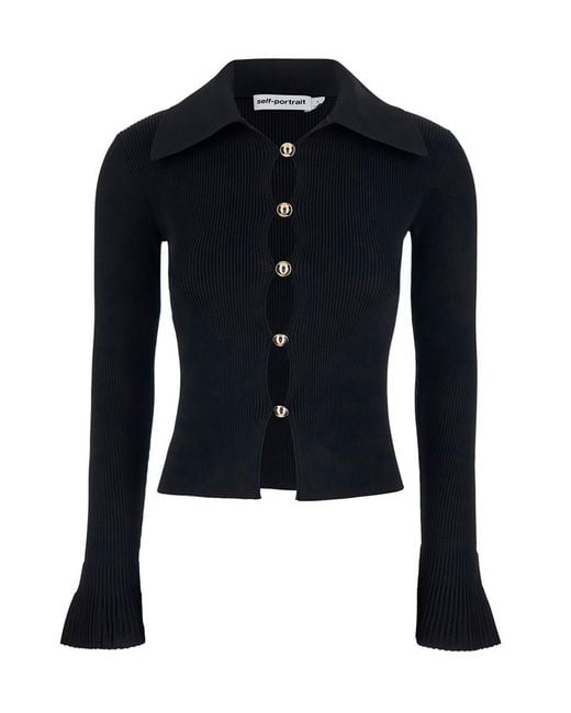 Self-Portrait Blue Cardigan