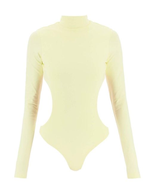 Marc Jacobs Yellow 'the Cutout Bodysuit'