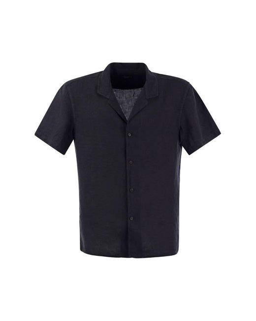 Peserico Blue Linen Shirt for men