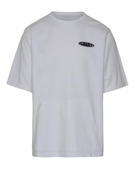 DSquared² Gray Surf Board Skater T-Shirt for men