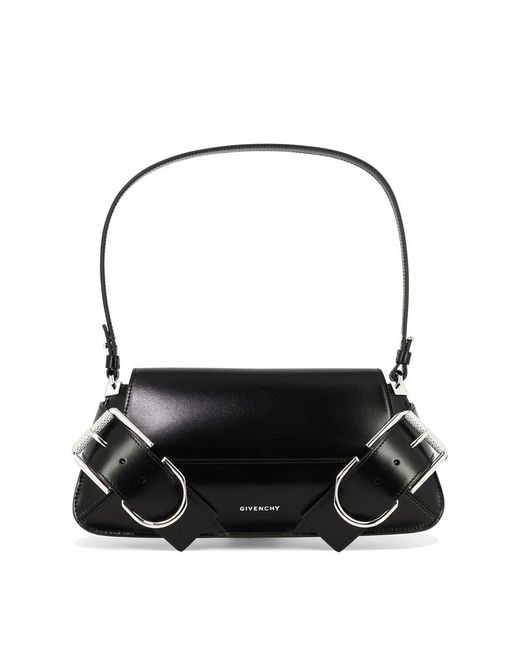 Givenchy Black "voyou Shoulder Flap" Shoulder Bag