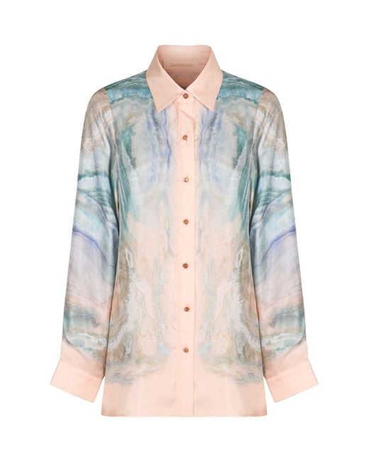 Zimmermann Multicolor Illuminate Printed Viscose Shirt