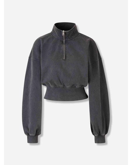 Alexander Wang Blue High Collar Sweatshirt