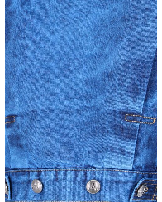 Vivienne Westwood Blue Logo Denim Jacket